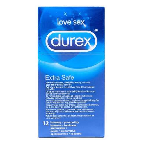 DUREX Extra Safe - Prezervativy, 12 ks